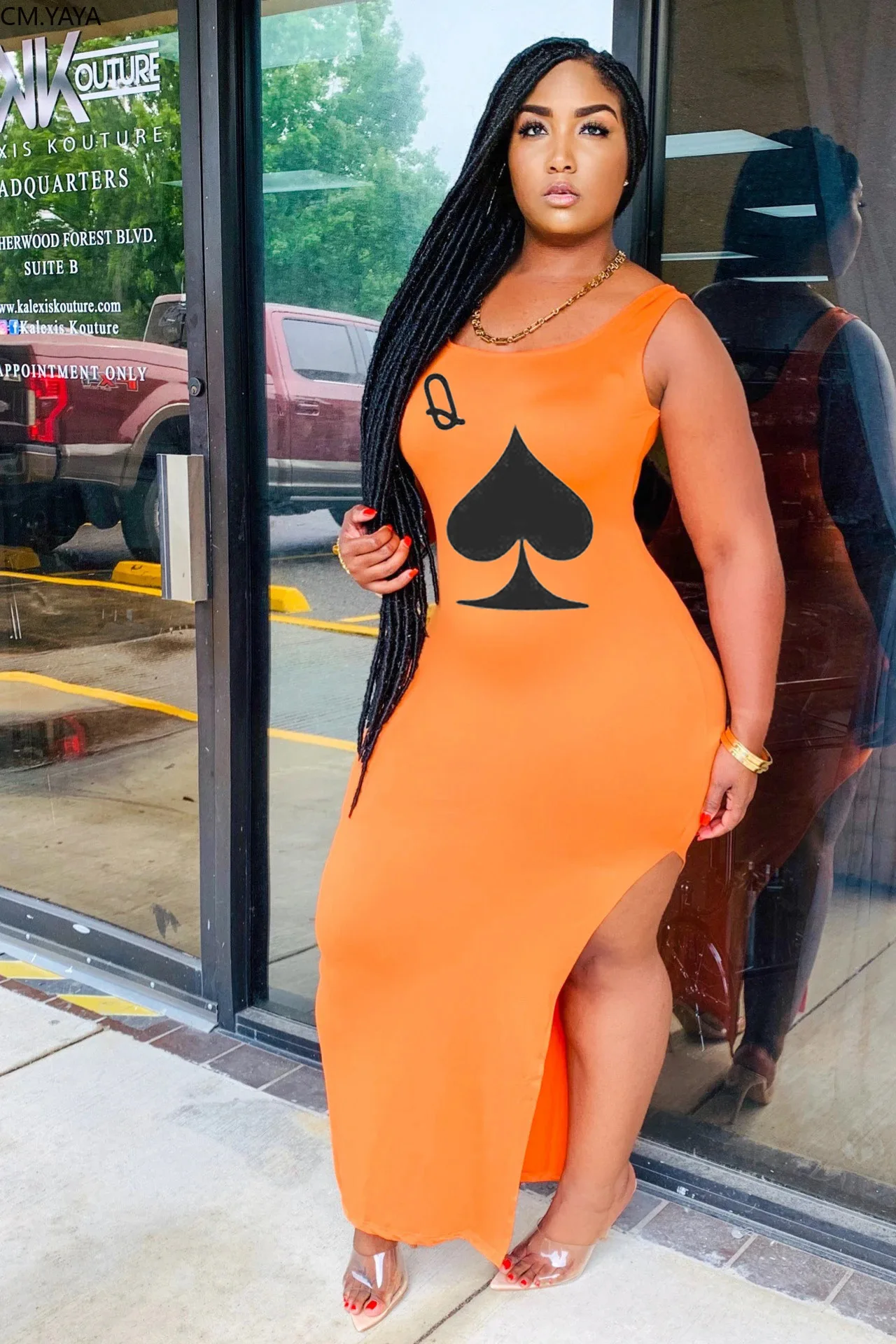 См. Несокрушимая Механическая новинки для женщин без рукавов черный Queen покер