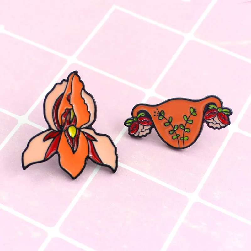 Креативная Цветочная Брошь оверлорда для женщин эмалированная брошь в форме