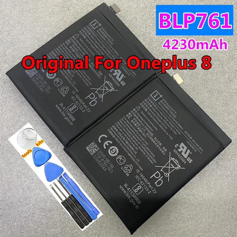 

New Original Replacement Battery BLP761 4320mAh For Oneplus 8 One Plus 8 Cell Phone Battery