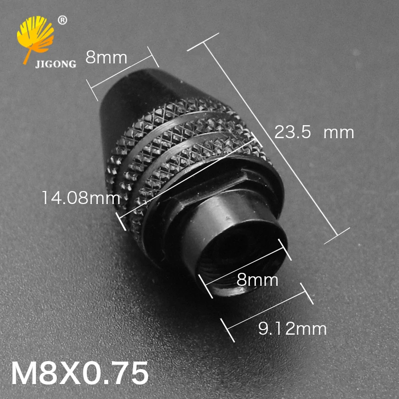 JIGONG патрон для инструментов M8x0.75 Универсальный мини шлифовальный 0 3x3 2 мм Цанга