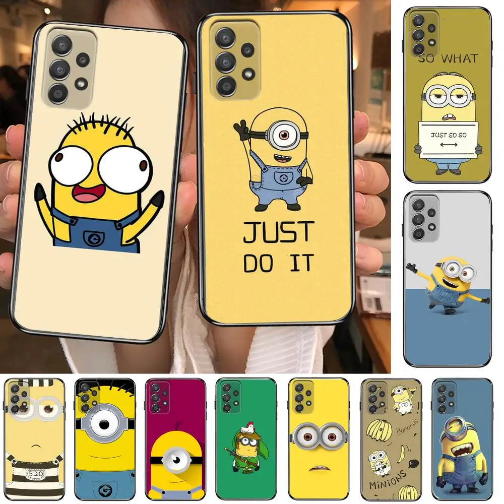 

cute cartoon funny anime Phone Case Hull For Samsung Galaxy A70 A50 A51 A71 A52 A40 A30 A31 A90 A20E 5G S Black Shell Art Cell C