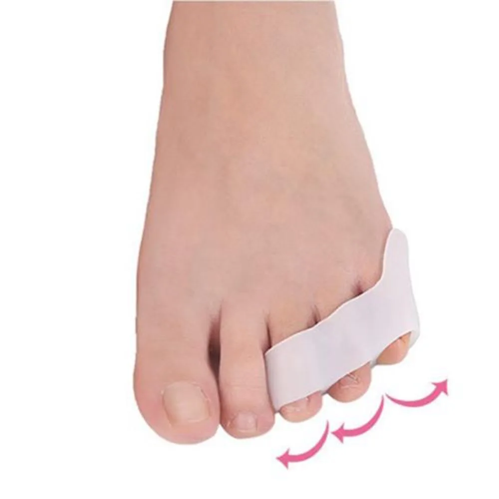 

1 пара силиконовые гелевые носки Пальцы три отверстия разделитель для пальцев Thumb Valgus протектор средства ухода за кожей стоп корректор для б...
