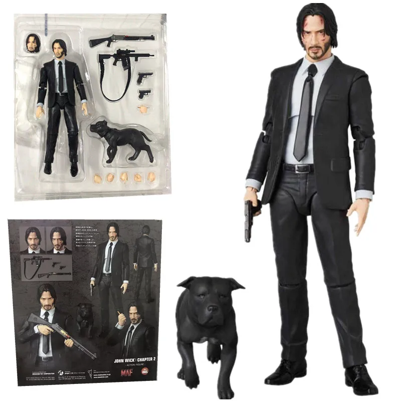 15 см/6 дюймов Hot John Wick : Chapter 2 Mafex NO.085 ПВХ фигурка Коллекционная модель игрушки