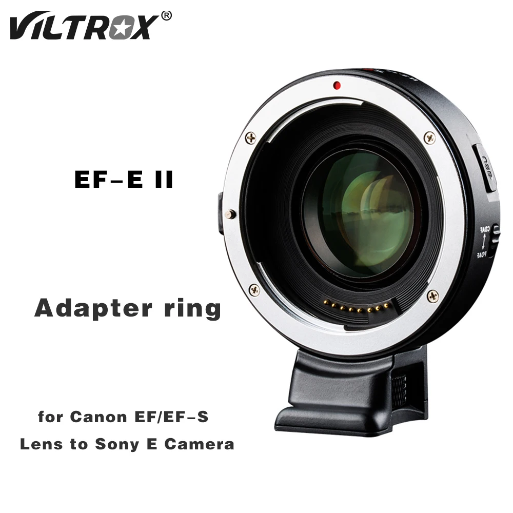 Viltrox EF-E II Auto Focus Adapter ring Speed Booster Lens Adapter for Canon EF Lens to Sony NEX E Camera A9 A7 A7R A6500 NEX-7