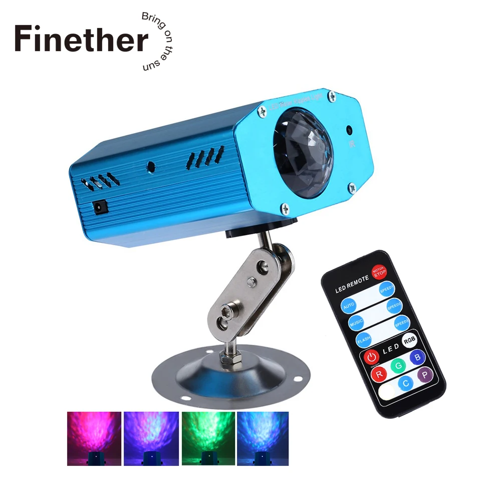 Пульт дистанционного управления 3 Вт RGB LED водная волна пульсация эффект