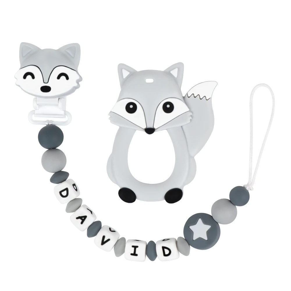 Силиконовая соска-пустышка с зажимом Персонализированная пустышка DIY