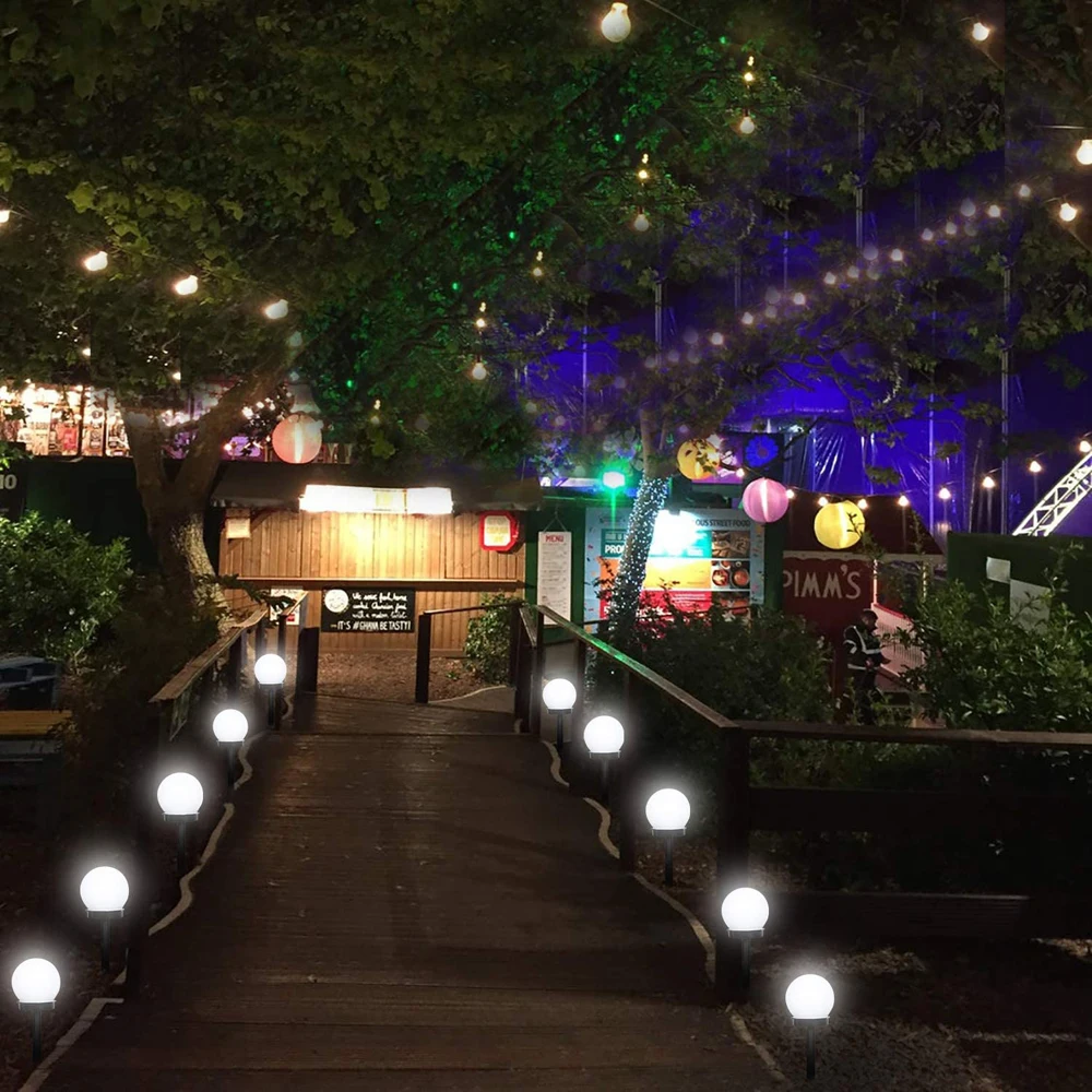 

Solar Lights Outdoor 1 Pack Solar LED Globe Powered Garden Light Waterproof For Yard Patio Walkway Landscape In-Ground Spike