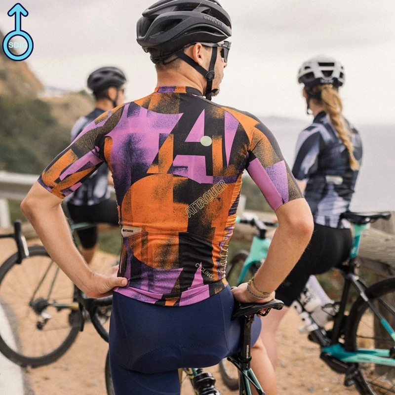 Мужская велосипедная футболка с коротким рукавом черная или белая