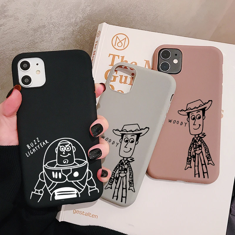Чехол для телефона Toy Story Buzz Woody Samsung Galaxy S10 S9 S8 S7 S6 Plus Lite edge S10e матовый Силиконовый