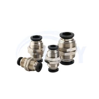 10pcs pneumatic fittings pm pm4 pm6 pm8 pm10 pm12 air water pipe connector 4 16mm plastic hose quick couplings