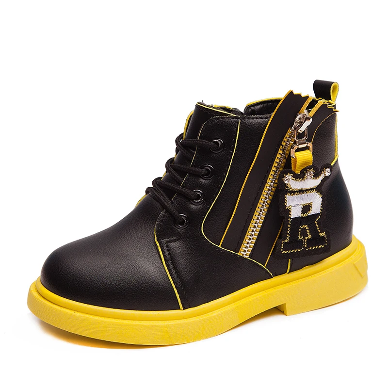 Ботинки мартинсы JUSTSL для мальчиков и девочек модная весенняя школьная обувь