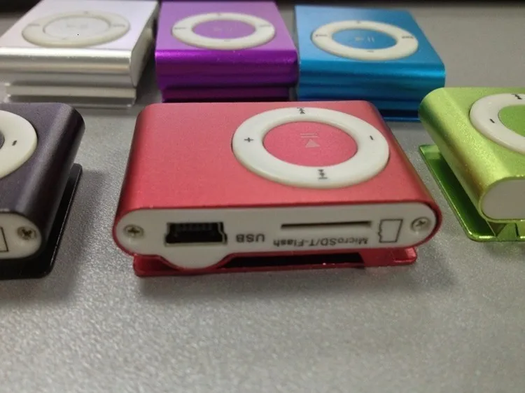 Портативный мини mp3-плеер SeenDa с зажимом и поддержкой USB MP3 плеера, слот для карт Micro TF, зеркальный спортивный MP3-плеер ярких цветов