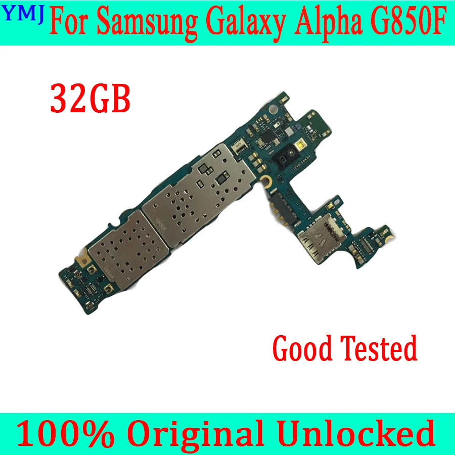 Материнская плата Samsung Galaxy Alpha G850F 100% оригинал разблокированная с полным чипом 32