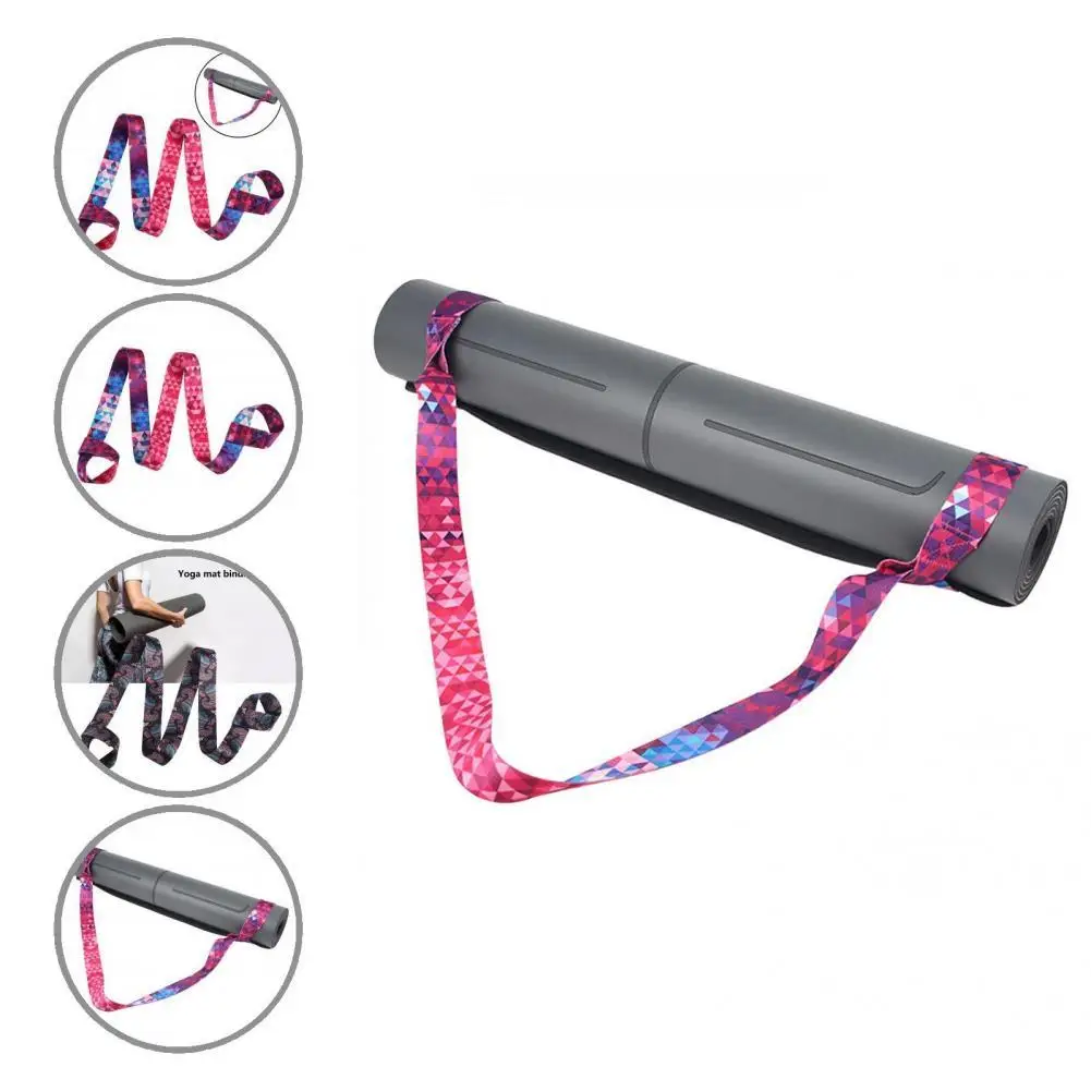 

Lightweight Fashion Adjustable Stretch Yoga Mat Band Portable Yoga Fitness Strap Convenient for Daily Use