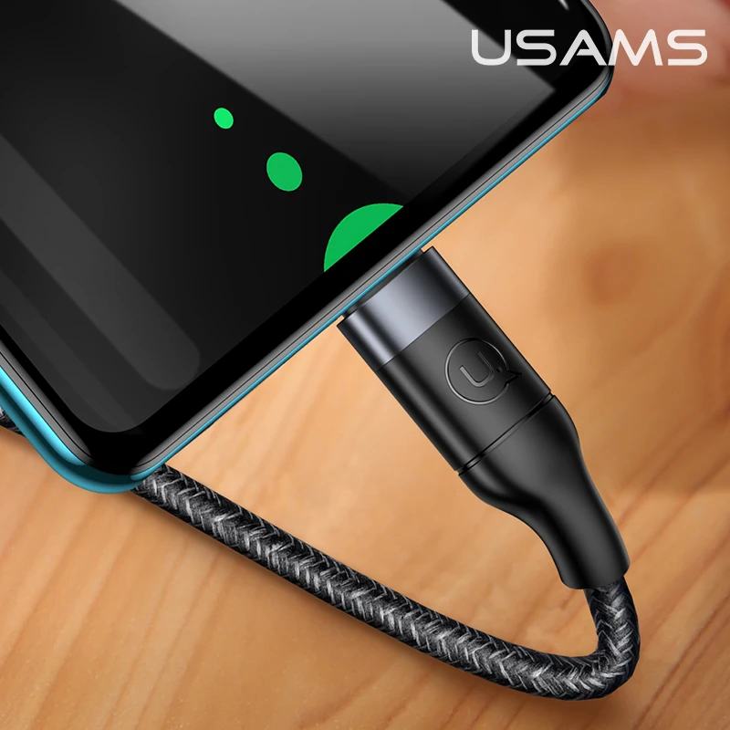 USAMS Type-C к Lightning Micro 100 Вт PD кабель для быстрой зарядки USB C Ipad Macbook Xiaomi Huawei Samsung