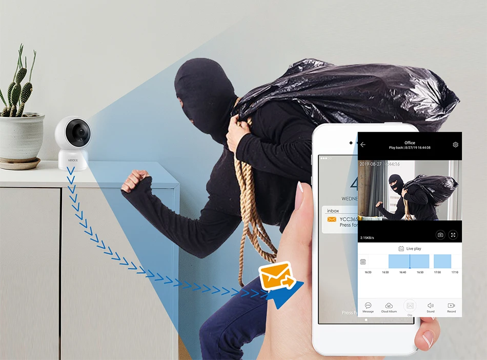 ZOSI HD 1080P wifi IP камера 2MP Детский Монитор автоматическое отслеживание домашней безопасности Wi-Fi Cam PTZ двухсторонняя аудио камера видеонаблюдения CCTV