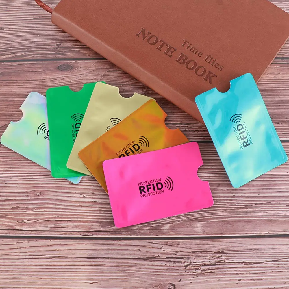 5PCS/Pack Anti Rfid Blocking Reader Lock Card Holder ID Bank Case Smart Anti-theft Credit Protection Aluminium | Багаж и сумки