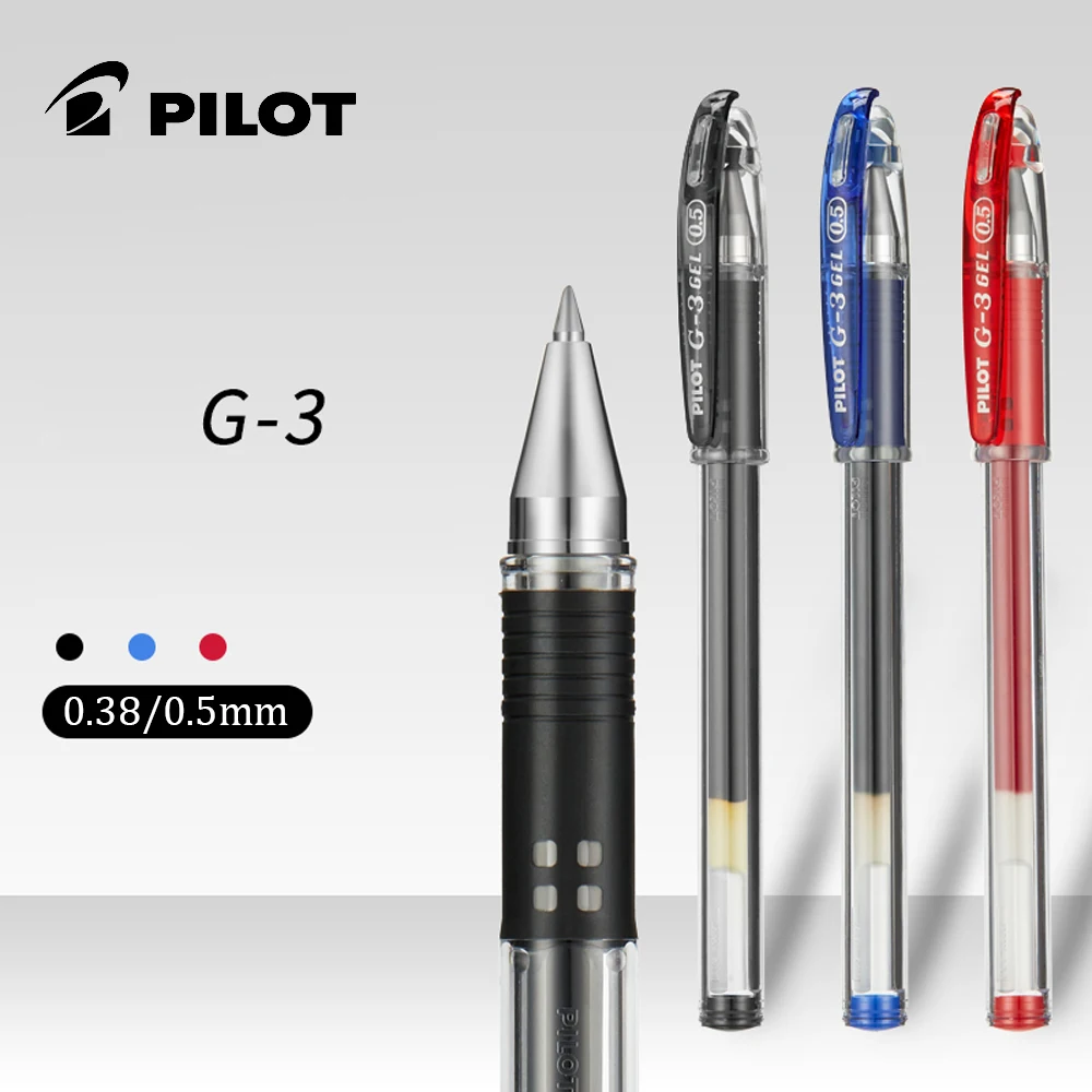 

Japan PILOT Gel Pen BL-G3 0.5MM Bullet Point Metal Nib Student Office Special Large-capacity Ink Writing Smoothly
