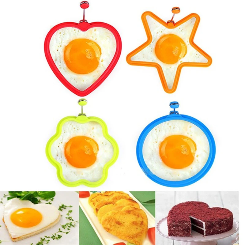 Различные формы силиконовый омлет жареный яичный блин кольцо круглое сердце Flower
