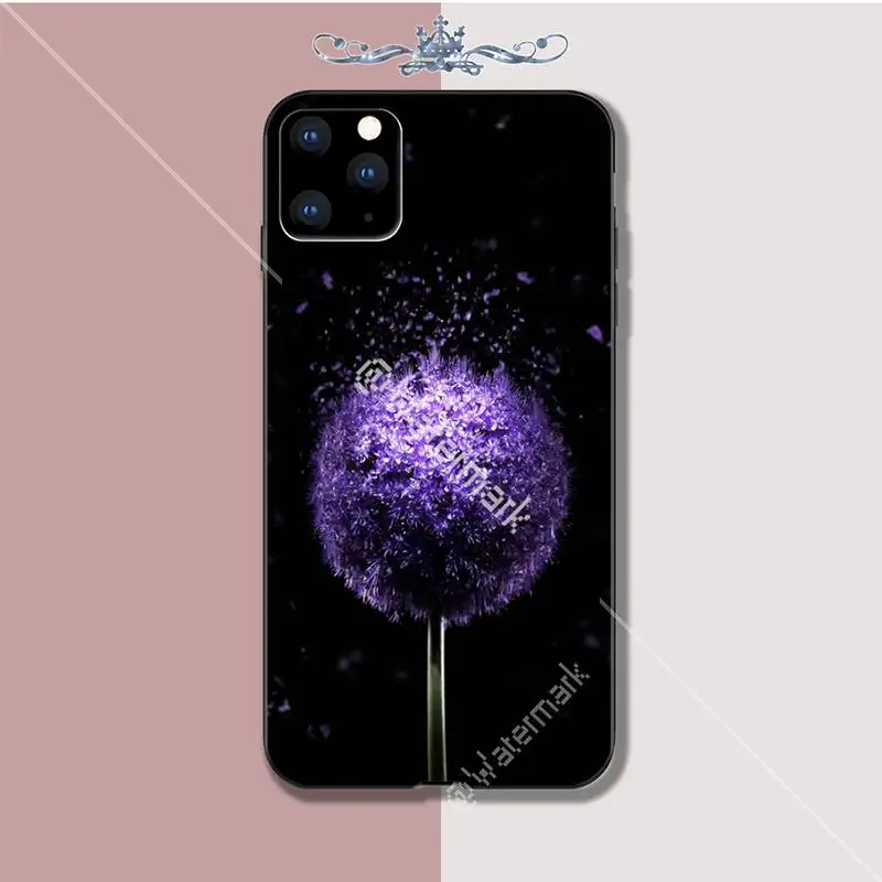 Plant Flower Dandelion Luxury Phone Case Funda For Iphone 5s Se 6 6s 7 8 Plus X Xs Max Xr 11 Pro Cases Coque | Мобильные телефоны и