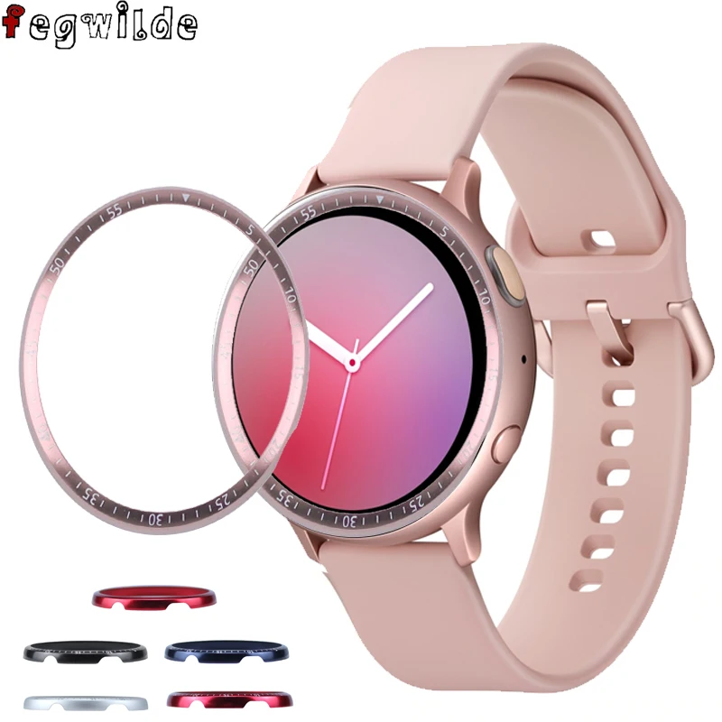 Ободок кольцо для Samsung Galaxy Watch active 2 40 мм 44 Защитная крышка чехол спортивный клей