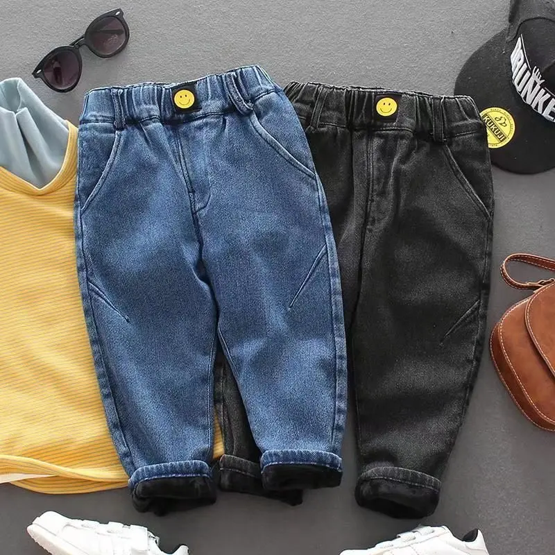 Детские брюки для девочек осень/зима облегающие эластичные теплые кашемировые