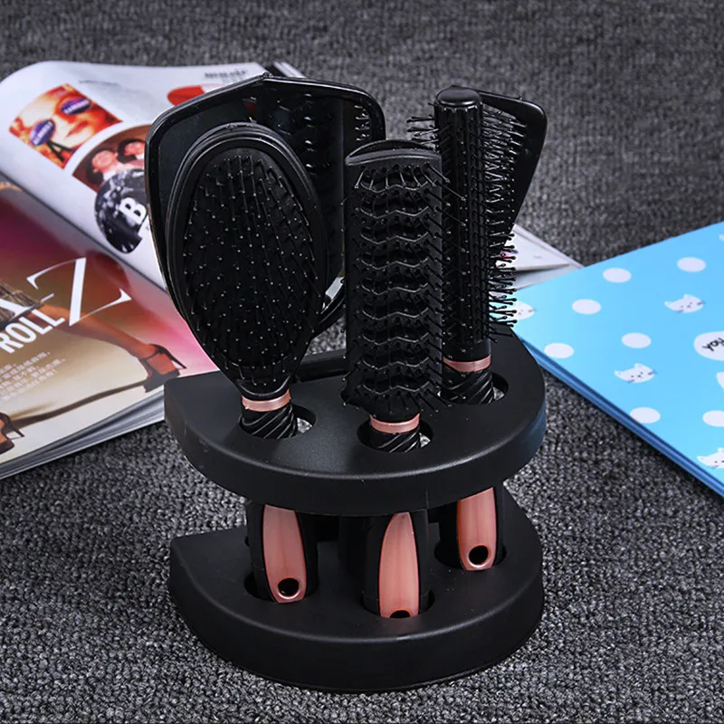 

5pcs/set household massage comb mirror set curly straight hair comb