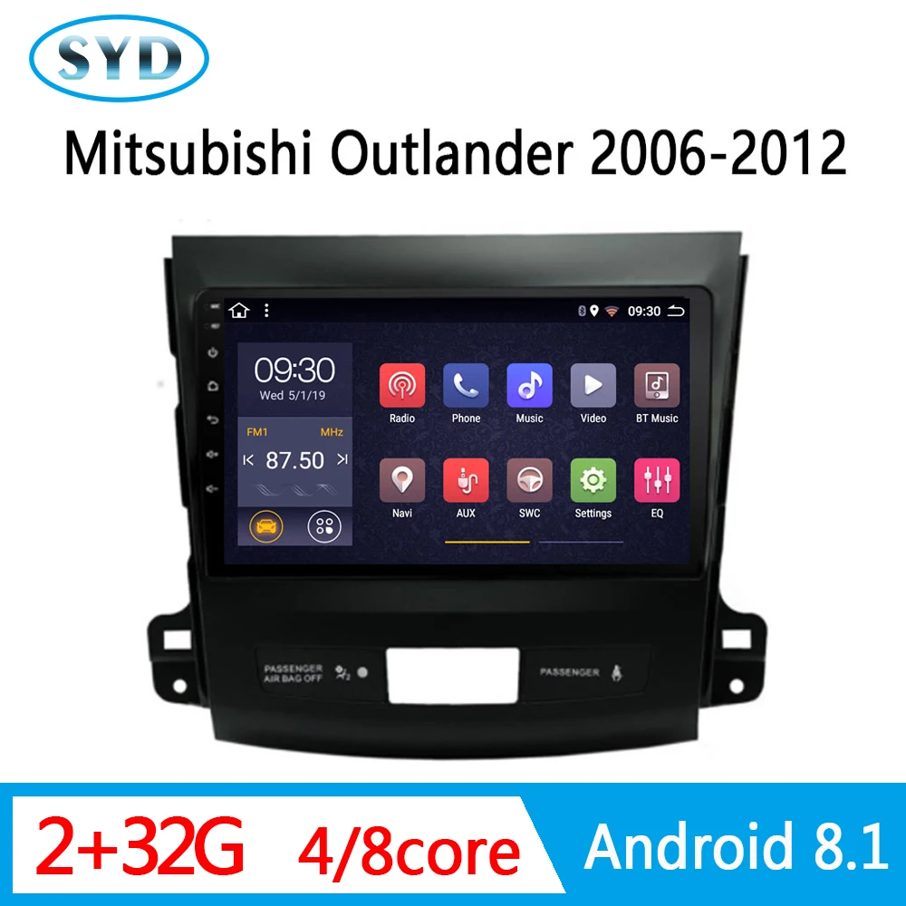 Центральный мультимедийный плеер для Mitsubishi Outlander XL 2005 2014 авто радио