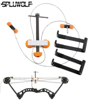 portable adjust archery accessories hunting compound bow opener string changer bow release bracket press quad bracket set
