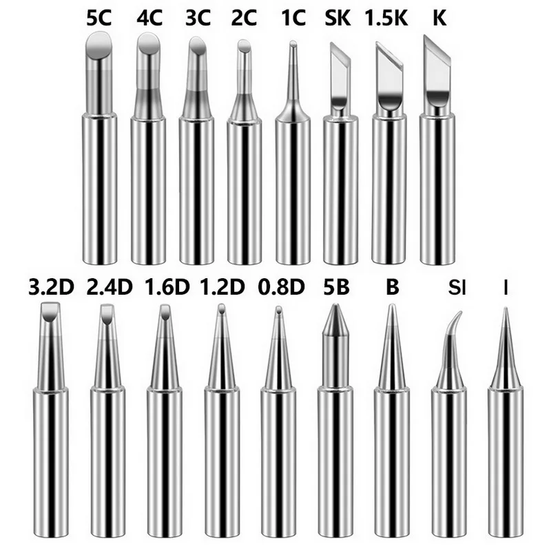 

Lead-free soldering iron tip straight-pointed electric welding head pure copper Solder Tip Set Welding Accessories