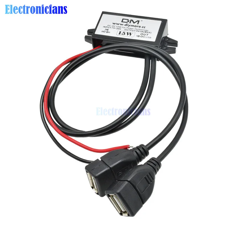 Адаптер питания от 12 В до 5 3 А 15 Вт|12v to 5v|5v 12vdc-dc 5v |