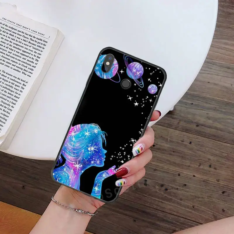 

Outer Space Planet Stars Spaceship Phone Case For Xiaomi Redmi note 7 8 9 t k30 max3 9 s 10 pro lite