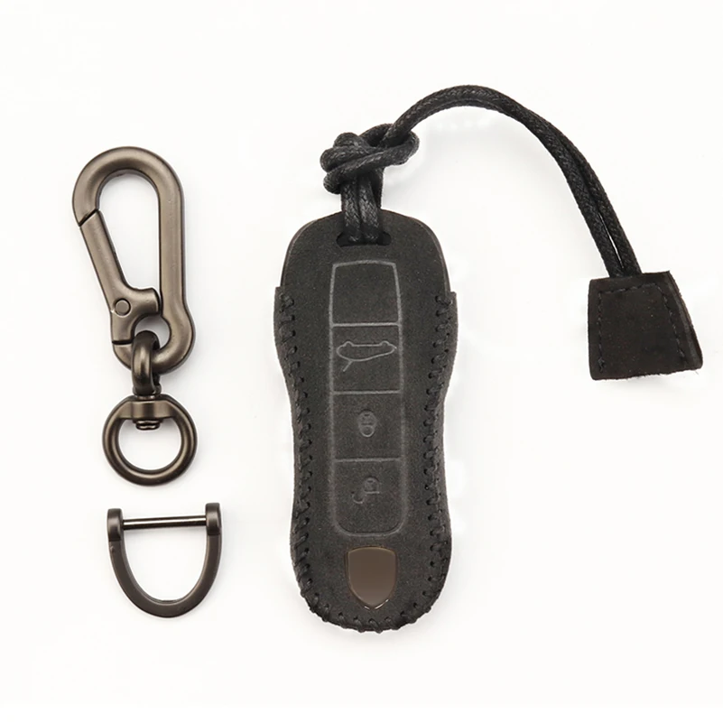 Чехол кошелек для ключей Porsche из матовой кожи чехол автомобильного ключа