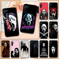 ghostface scream phone case for huawei p40 p20 p30 lite pro p smart 2019 mate 40 20 10 lite pro nova 5t