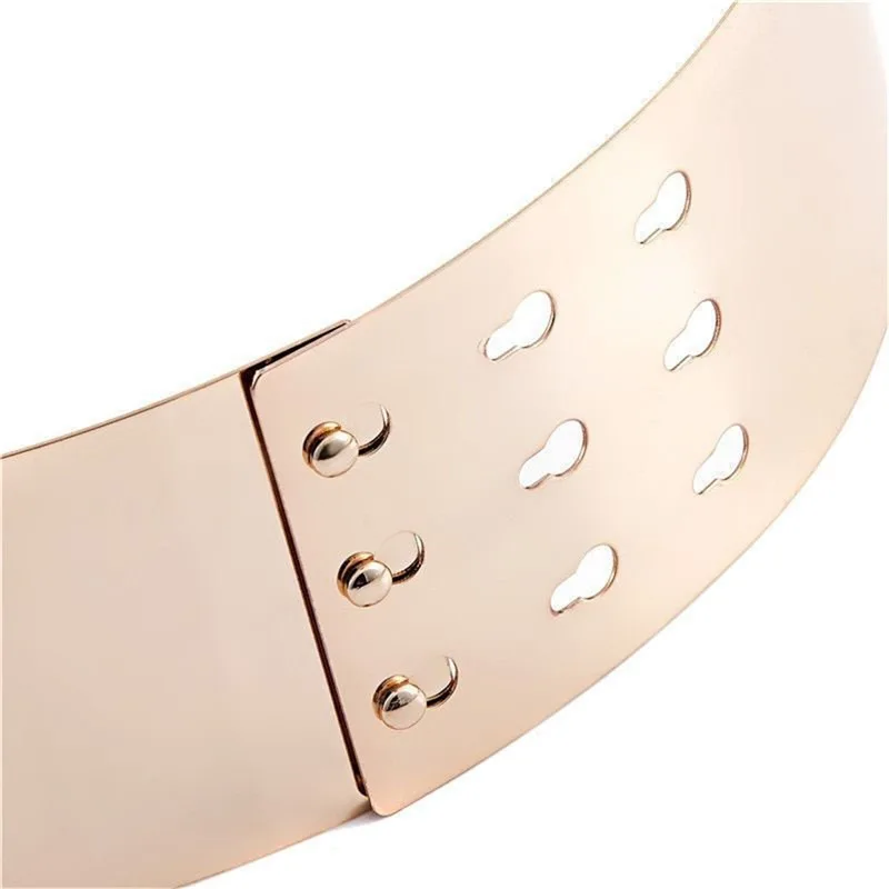 1 шт. / Лот металлическое зеркало 7 см широкий пояс корсет женские модельные ремни