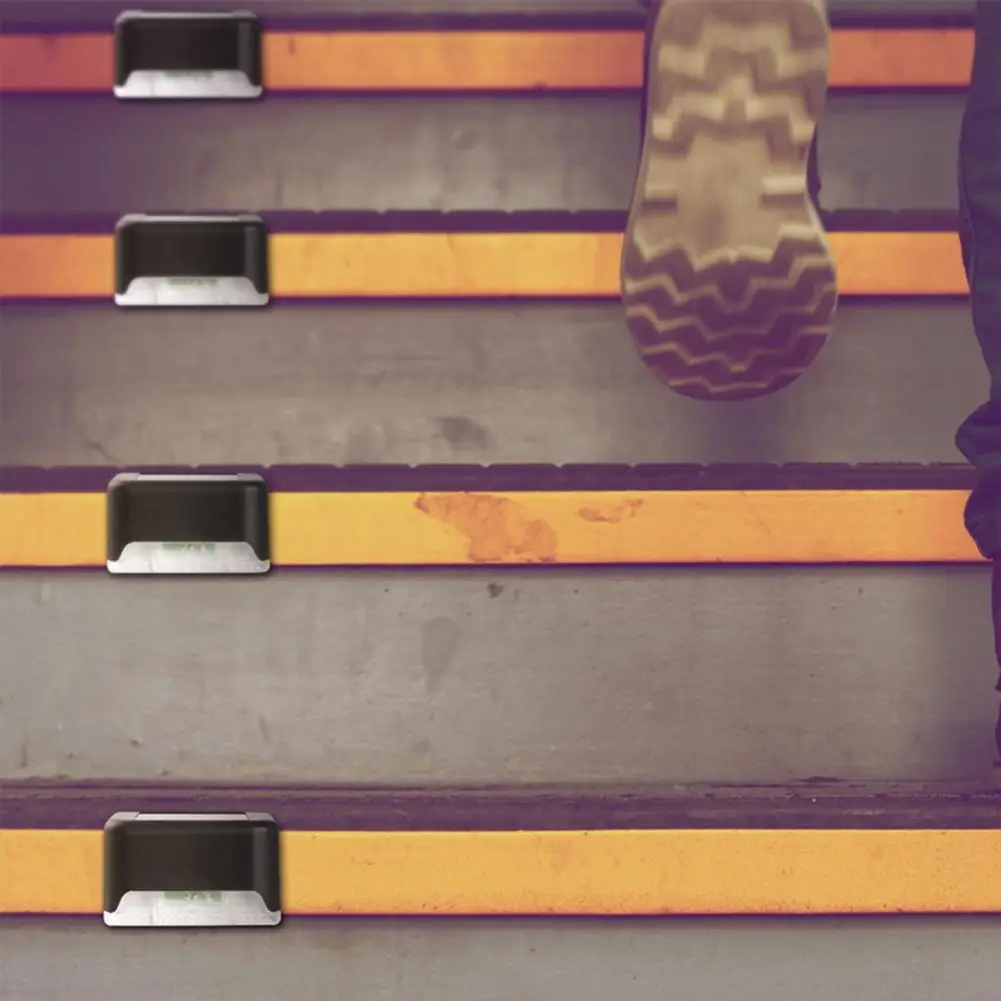 4 шт. светодиодный настенный светильник на солнечной энергии для лестницы