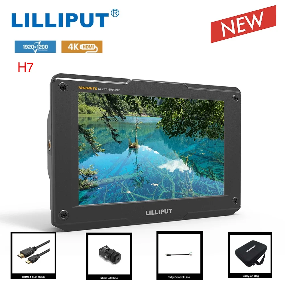 LILLIPUT H7 7 дюймов 1800nit солнечного света видно высокое яркое поле для контроля уровня
