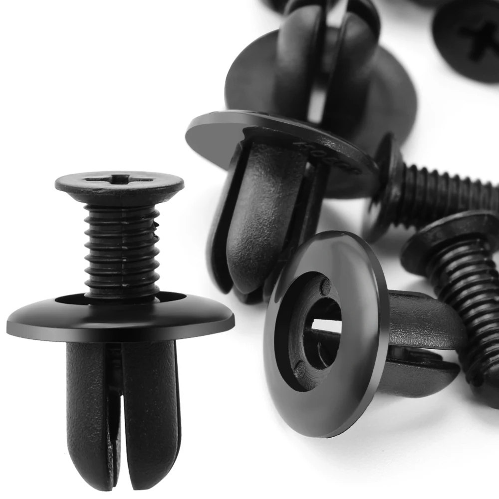 Авто крепежные зажимы Крепежные заклепки 100 шт 6 размеров для nissan x trail t32 juke qashqai j11