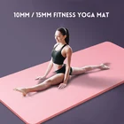 15 мм нескользящий коврик для йоги NBR для занятий фитнесом гимнастический коврик Спортивная Подушка гимнастические пилатес коврики для спортзала Пилатес напольные упражнения Новинка X38WB