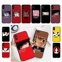 sad japanese anime aesthetic phone case for iphone 13 11 8 7 6 6s plus 7 plus 8 plus x xs max 5 5s xr 12 11 pro max se 2020 case
