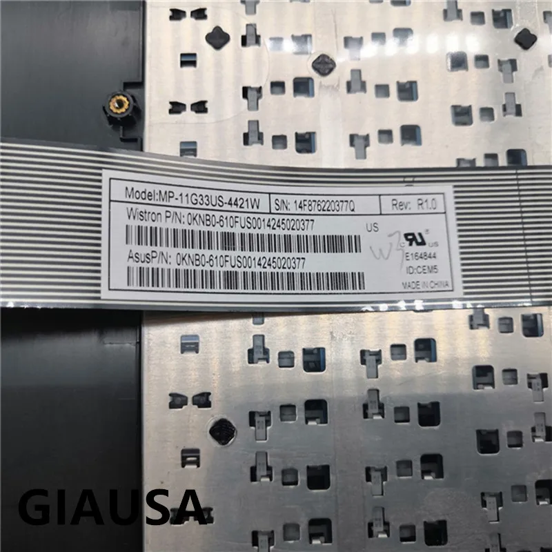 Новая американская клавиатура для Asus X751 X751LK X751LKB X751LN X751LNB с черной подставкой рук