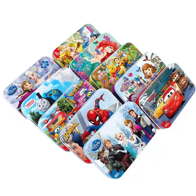 Деревянная игрушка из мультфильма Холодное сердце Disney пазл Микки Анна Эльза