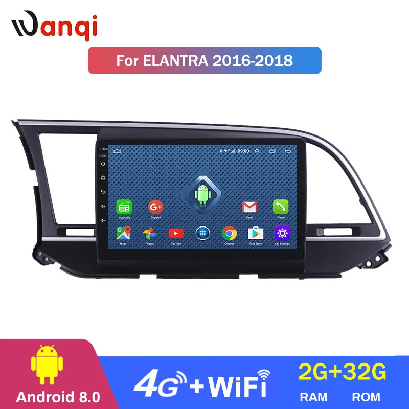 Автомобильная Мультимедийная система Wanqi 4G Lte 9 дюймов Android 1 радио плеер GPS