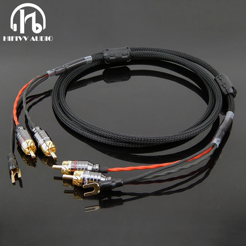 Hi End аудио RCA кабель независимого экранированного сигнала линии LP Виниловый