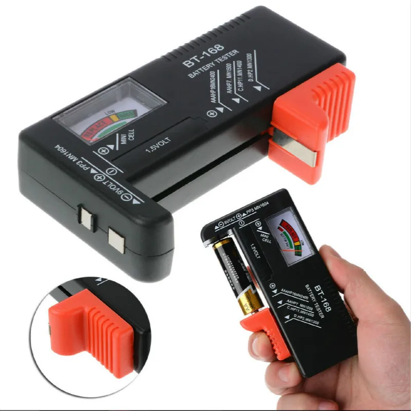 Тестер емкости аккумуляторов цифровой для BT 168 18650 Lithum 9V 14500 V 3 7 Cell C D 1 5 M05 20 Прямая
