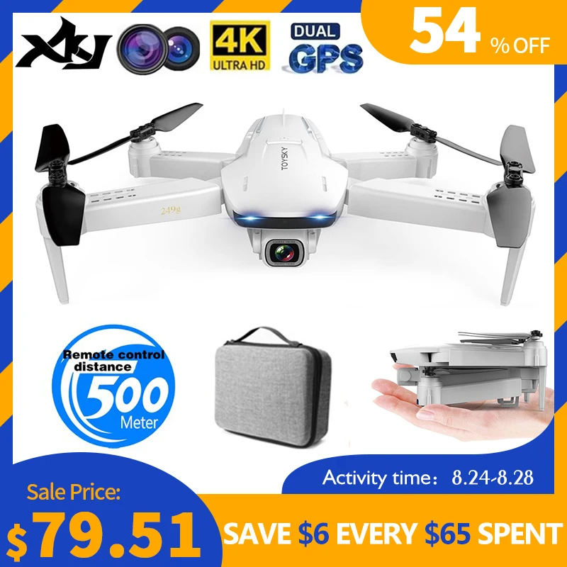 GPS Drone S162 4K 1080P HD Camera 5G WIFI FPV Foldable Quadcopter One-Key Return RC Distance 500 Meters Long Battery Life