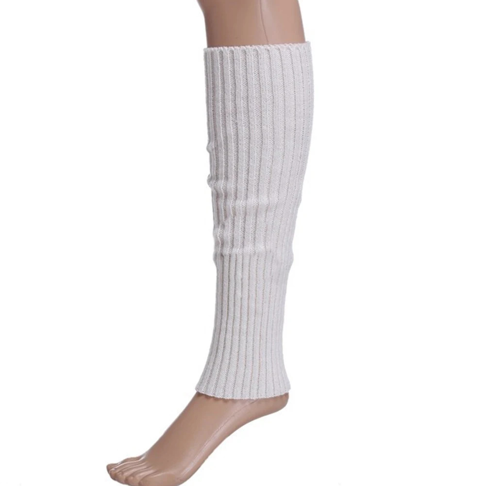 

Lovely Candy Color Knit Winter Leg Warmers Knee High Boot Socks for women
