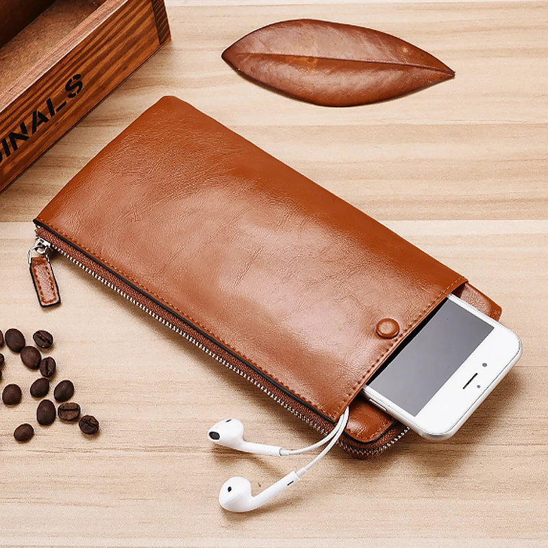 Модные мужские кошельки с карманом для монет pu длинный мужской кошелек