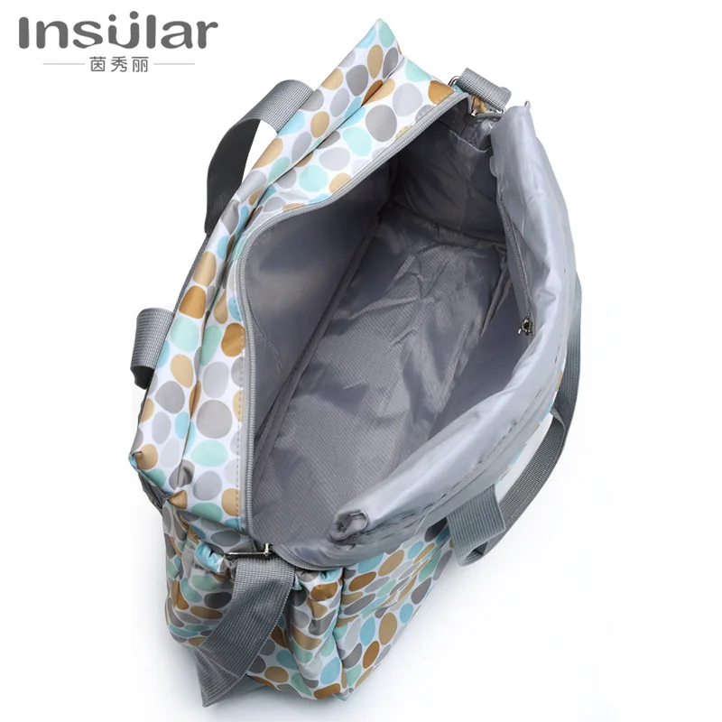 Большая сумка для подгузников INSULAR с красными цветами мессенджер тоут мам