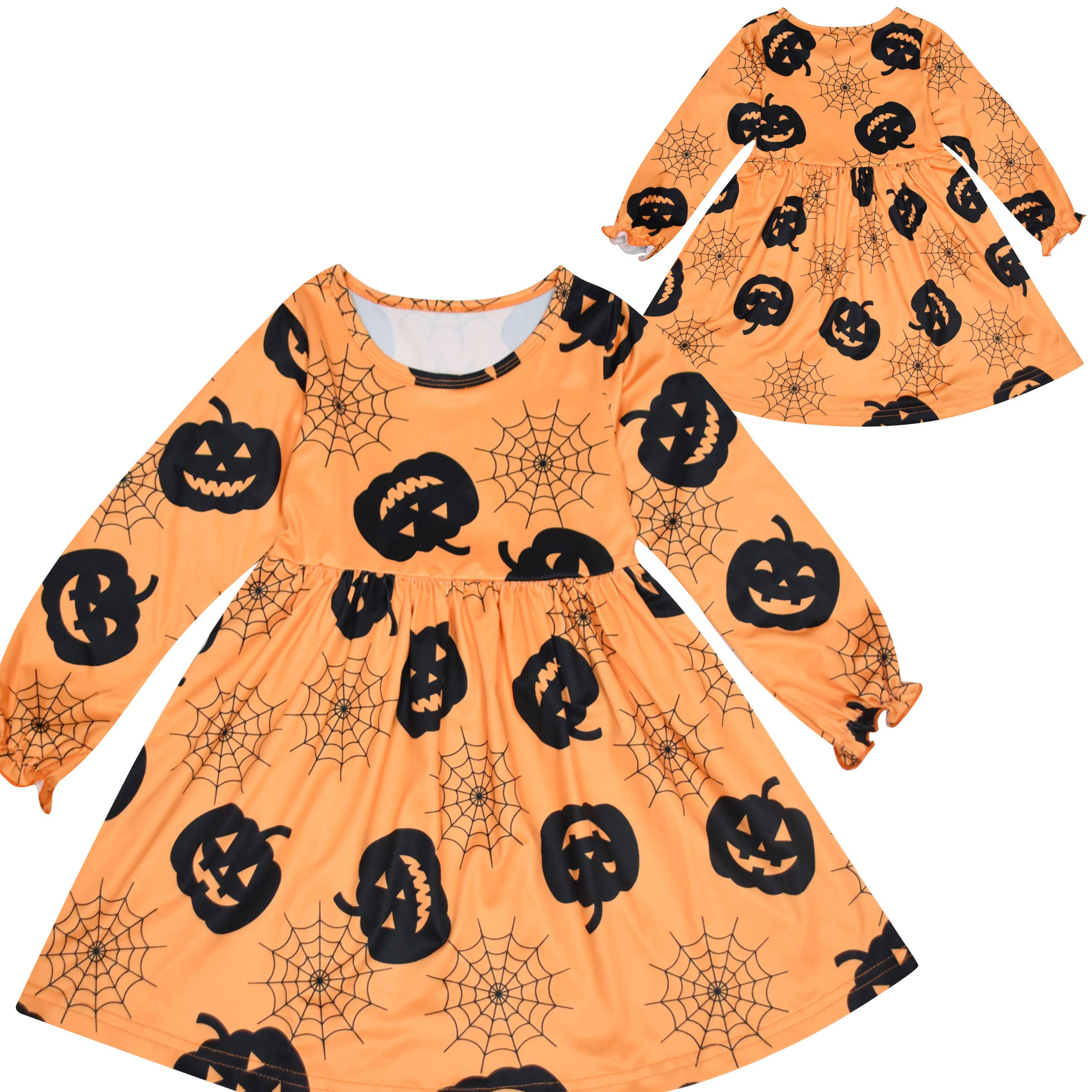 Детское платье для Хэллоуина осень/зима карнавальный костюм с длинным рукавом